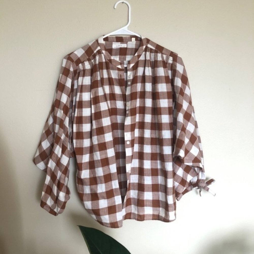 ISO DÔEN Plaid O’Keefe Top  XS !!